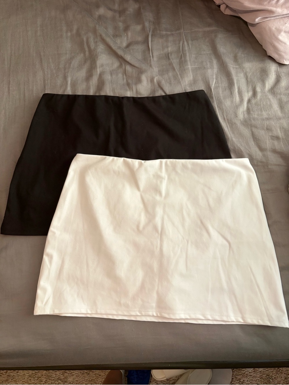 No Boundaries Black and White Mini Skirt Duo